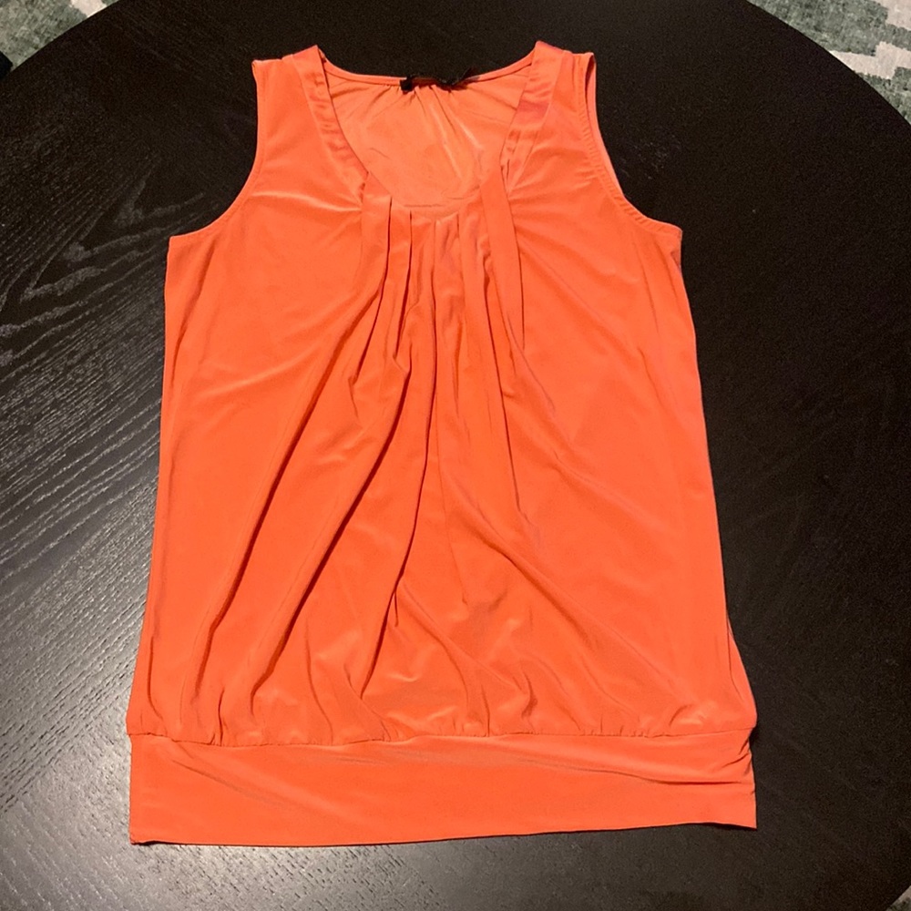 The Limited Orange Sleeveless Blouse